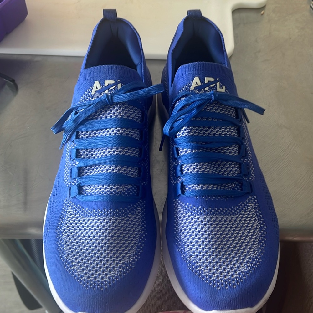 APL Luxe Training Shoes. Men’s US12MPeriwinkle. WORN TWICE lifestyle photoshoot.